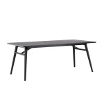 paris prix Table à Manger Design "Sleek" 195cm Noir