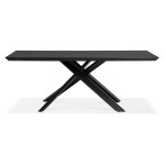 Paris Prix Table à Manger En Bois "Laby" 200cm Noir