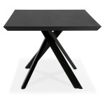 Paris Prix Table à Manger En Bois "Laby" 200cm Noir