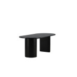 Paris Prix Table à Manger Ovale "Bianca" 200cm Noir