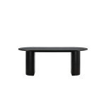 Paris Prix Table à Manger Ovale "Bianca" 200cm Noir