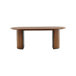 Paris Prix Table à Manger Ovale "Bianca" 200cm Noyer