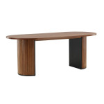 paris prix Table à Manger Ovale "Bianca" 200cm Noyer