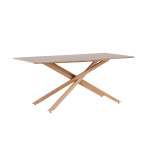 Paris Prix Table à Manger "Piazza" 180cm Marron