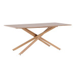 paris prix Table à Manger "Piazza" 180cm Marron