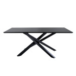 Paris Prix Table à Manger "Piazza" 180cm Noir