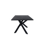 Paris Prix Table à Manger "Piazza" 180cm Noir