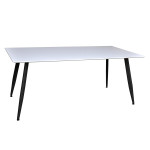 paris prix Table à Manger "Polar" 180cm Blanc & Noir