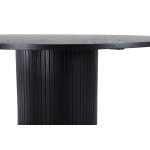 Paris Prix Table à Manger Ronde "Bianca" 110cm Noir