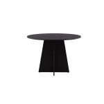 Paris Prix Table à Manger Ronde "Bootcut" 110cm Noir