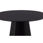 Paris Prix Table à Manger Ronde "Bootcut" 110cm Noir