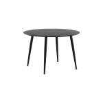 Paris Prix Table à Manger Ronde "Dipp" 115cm Noir