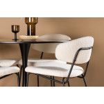 Paris Prix Table à Manger Ronde "Glade" 100cm Noir