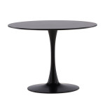 paris prix Table à Manger Ronde "Glade" 100cm Noir