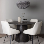 Paris Prix Table à Manger Ronde "Lanzo" 120cm Marron
