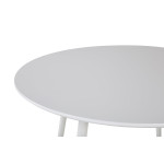 Paris Prix Table à Manger Ronde "Plaza" 100cm Blanc