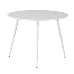 paris prix Table à Manger Ronde "Plaza" 100cm Blanc
