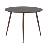 paris prix Table à Manger Ronde "Plaza" 100cm Noyer