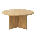 Paris Prix Table à Manger Ronde "Teck" 150cm Naturel