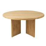 Paris Prix Table à Manger Ronde "Teck" 150cm Naturel