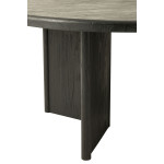 Paris Prix Table à Manger Ronde "Teck" 150cm Noir