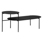 paris prix Table Basse 2 Niveaux "Kemi" 118cm Noir