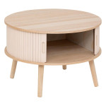 Paris Prix Table Basse 2 Portes "Nysos" 60cm Beige