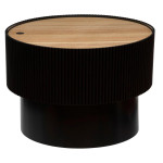 paris prix Table Basse avec Coffre "Enola" 55cm Noir