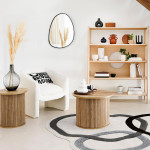 Paris Prix Table Basse Design "Colva" 60cm Beige