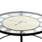 Paris Prix Table Basse Design "Horloge" 90cm Noir