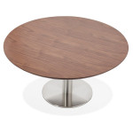 Paris Prix Table Basse Design "Ilma" 90cm Noyer