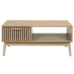 Paris Prix Table Basse Design "Klaus" 100cm Marron