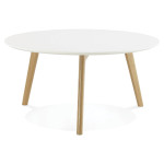 paris prix Table Basse Design "Rauma" 90cm Blanc