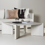 Paris Prix Table Basse Design "Rogaland" 100cm Blanc