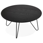 Paris Prix Table Basse Design "Winy" 80cm Noir