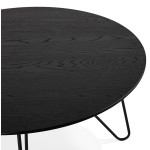 Paris Prix Table Basse Design "Winy" 80cm Noir