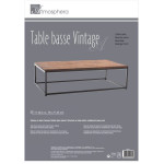 Paris Prix Table Basse "Edena" 115cm Marron