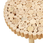 Paris Prix Table Basse En Bois "Rondin" 60cm Naturel