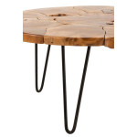 Paris Prix Table Basse En Teck "Manuel" 80cm Marron