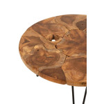 Paris Prix Table Basse En Teck "Manuel" 80cm Marron