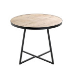 Paris Prix Table Basse "Miranda" 60cm Chêne & Noir