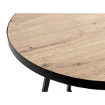 Paris Prix Table Basse "Miranda" 60cm Chêne & Noir