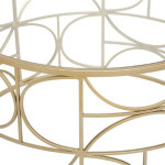 Paris Prix Table Basse Ronde Design "Suite" 71cm Or