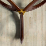 Paris Prix Table Basse Ronde "Vuja" 120cm Naturel