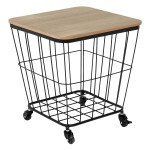 paris prix Table Coffre Grillage "Jordi" 43cm Noir