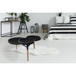 Paris Prix Table D'Appoint Déco "Butler" 86cm Noir