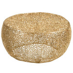 paris prix Table d'Appoint Design "Corail" 81cm Or