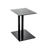 Paris Prix Table D'Appoint Design "Epox" 50cm Noir