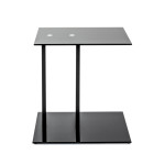 Paris Prix Table D'Appoint Design "Epox" 50cm Noir