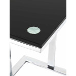 Paris Prix Table D'Appoint Design "Henia" 58cm Noir